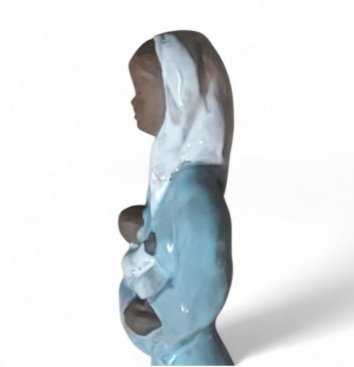 Image 1 of Paul Sersté (1910 - 2000) artista belga Donna con bambino ceramica smaltata