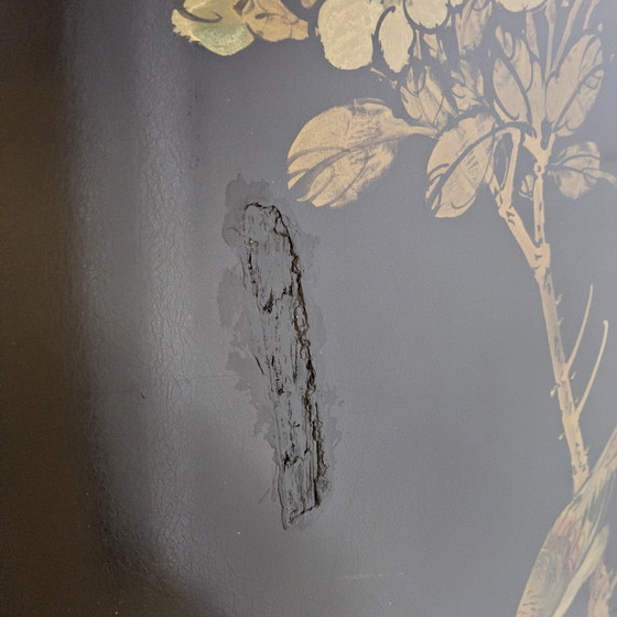 Image 1 of Paesaggio cinese d&#39;epoca con templi (foglia d&#39;oro) Paesaggio cinese d&#39;epoca con templi