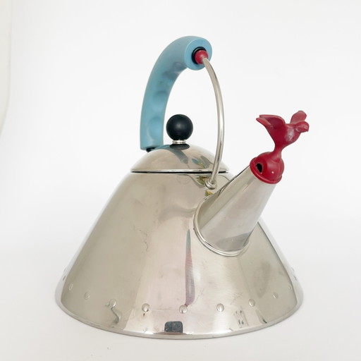 Postmodern Alessi kettle 9093, design Michael Graves