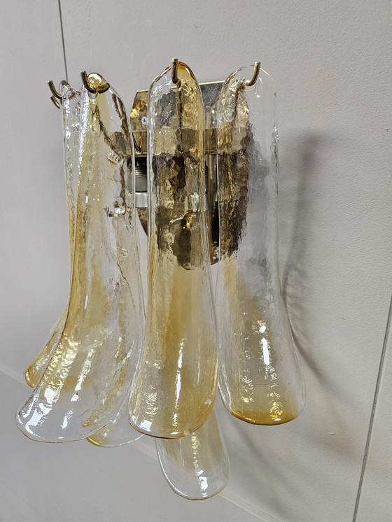 Image 1 of Applique La Murrina avec feuilles de pendentifs en verre de Murano