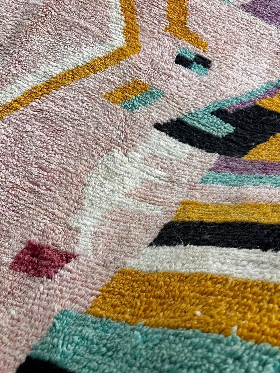 Image 1 of Tappeto Boujaad marocchino rosa 200x300 cm, autentica lana berbera marocchina