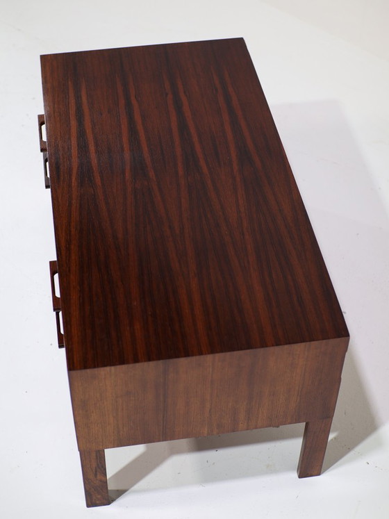 Image 1 of Cassettiera bassa Kai Kristiansen, mobile da ingresso in palissandro