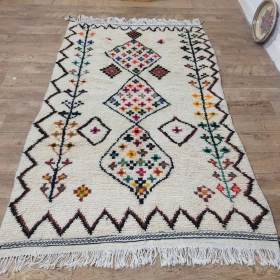 Image 1 of Azilal Berber Rug – Natural Wool from Morocco Handwoven (240 × 145 cm)