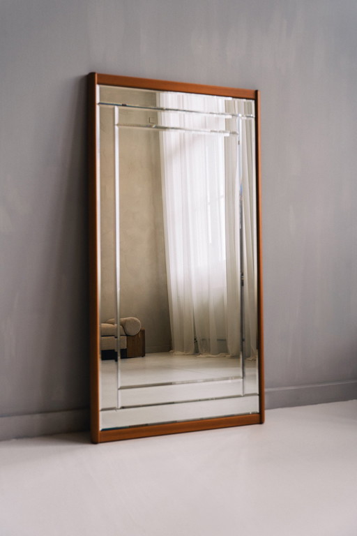 Facet-Cut Art Deco Mirror