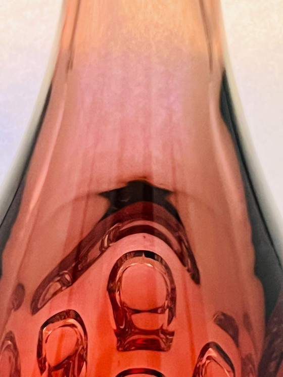 Image 1 of Retro sueco- Börne augustsson- Jarrón con huella digital - alto- rojo