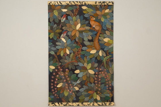 Image 1 of Painted canvas, or decorative panel, "Paradise Lost". Contemporary.