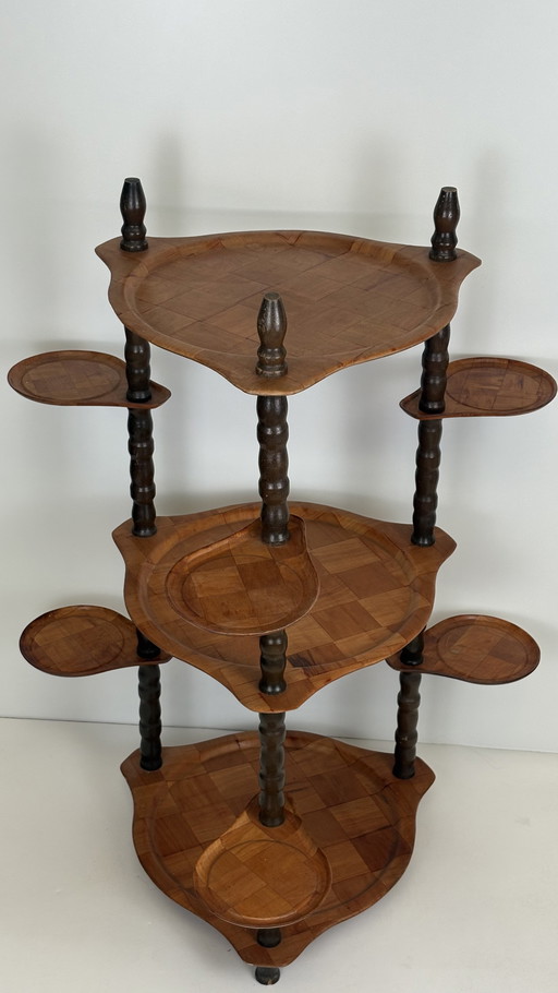 Vintage side table/sidetable/plant table seventies wood