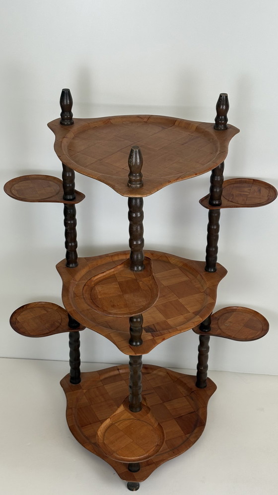 Image 1 of Vintage side table/sidetable/plant table seventies wood