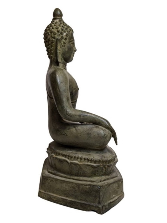 Image 1 of Bouddha Shakyamuni en bronze antique – Birmanie, 18e-19e siècle
