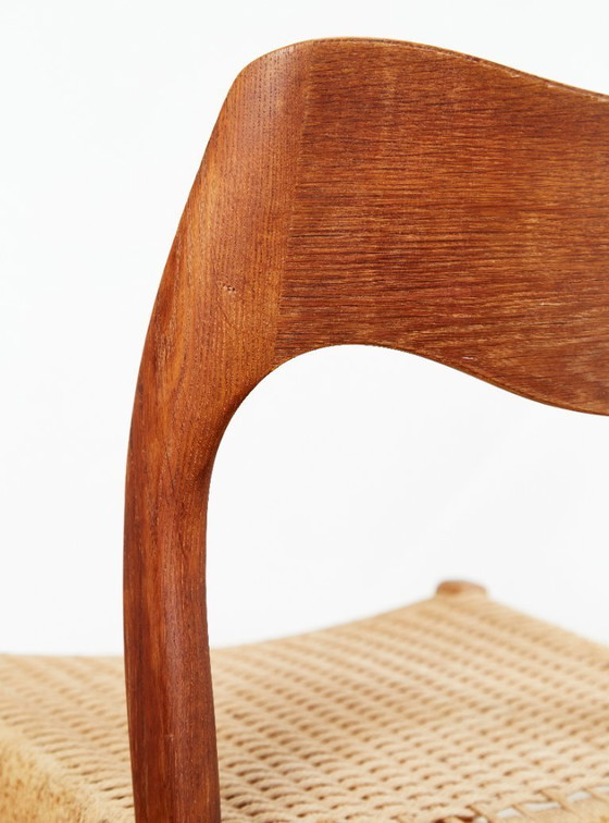 Image 1 of Niels O. Møller eetkamerstoelen nr. 71 voor J. L. Møller, set van 3