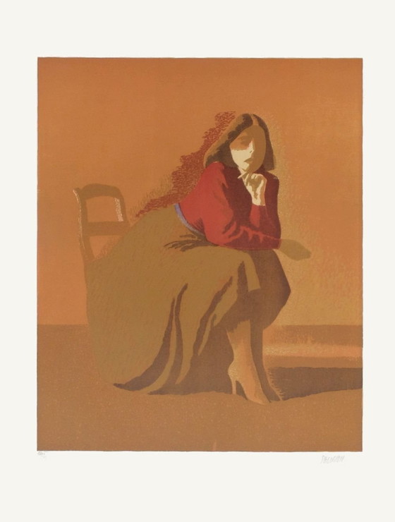 Image 1 of Gilles SACKSICK La belle roumaine Litografia firmata 1985