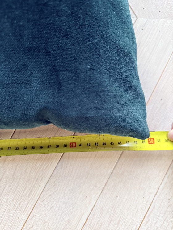 Image 1 of Heu, Donkergroen Fluweel Kussen