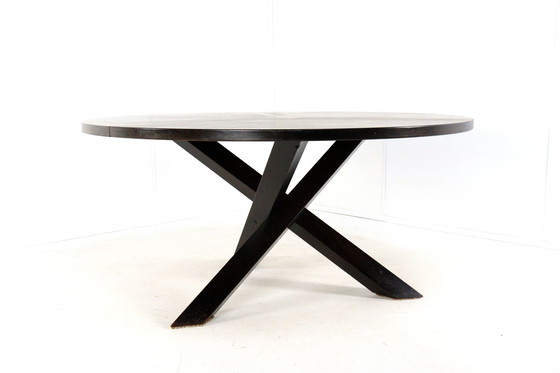 Image 1 of Gerard Geytenbeek wenge round dining table vintage