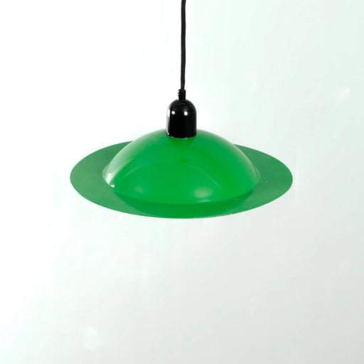 Stilnovo green enamel Lampiatta pendant lamp