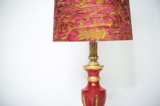 Image 1 of Vintage lamp met patroon