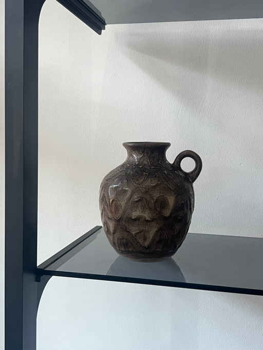 Jarrón pequeño de Ruscha Keramik – Alemania Occidental, años 70 – Esmalte de goteo Fat Lava – vazen, Ceramic
