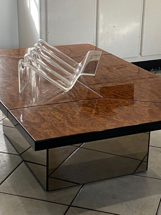 Salontafel Bar met Wortelnotenhout van Paul Michel voor Roche Bobois Vintage 1980 – Wood (photo 9 of 20)