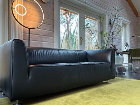 Image 1 of Sofa, Gelderland 4800 Black Leather