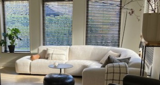 Canapé d'angle design moderne Trendhopper Abruzzi – Tissu Oslo Naturel – Canapés modulables, Textile (photo 9 of 12)