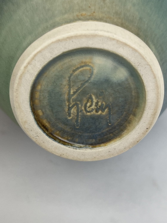 Image 1 of Originele vaas Hein Severijns (turquoise/goud) 