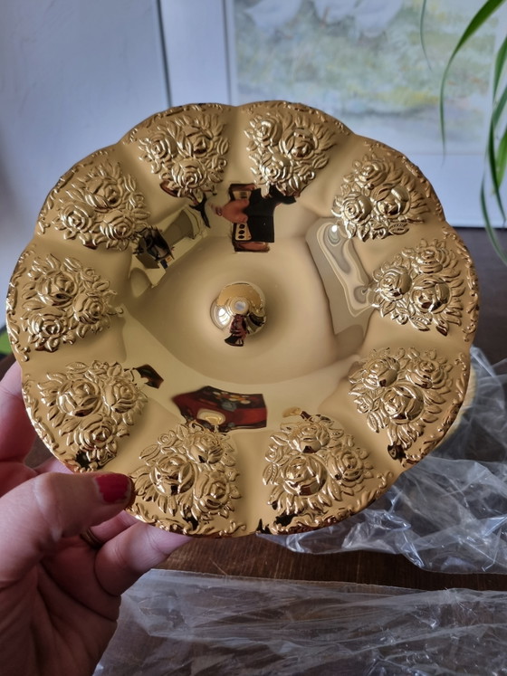 Vintage 24k Vergulde Etagère Nieuw met Originele Verpakking – BMF Rheingold West-Germany – Hollywood Regency (photo 8 of 15)