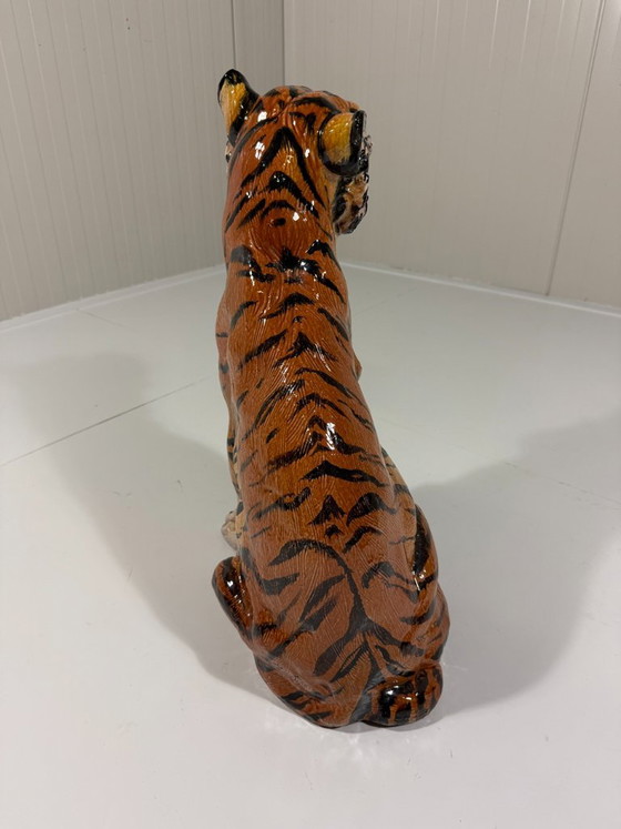 Grande Tigre in Ceramica Italia Anni '70 – Oggetti decorativi (photo 8 of 14)