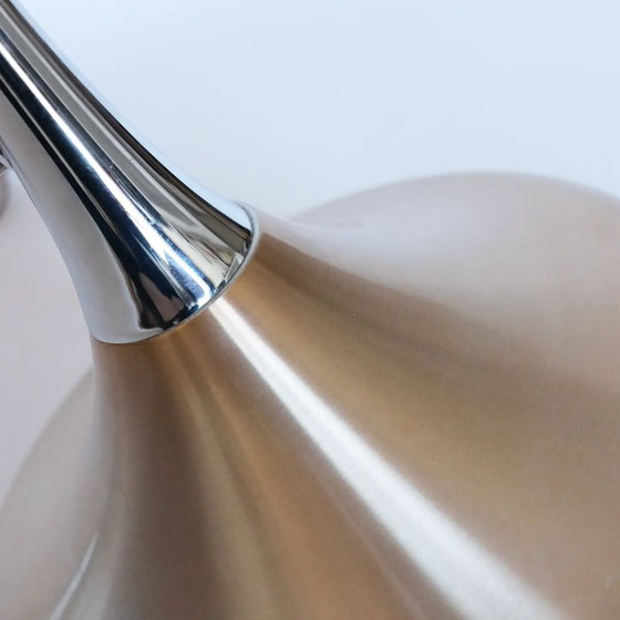 Image 1 of Lampada da parete vintage modello tromba cromata