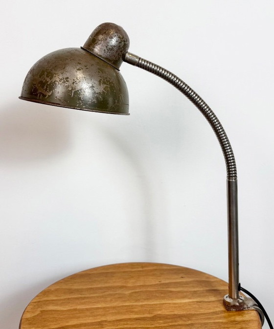 Image 1 of Industrial Workshop Gooseneck Table Lamp, 1960s