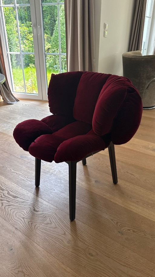 EDRA chairs 6x velvet red !