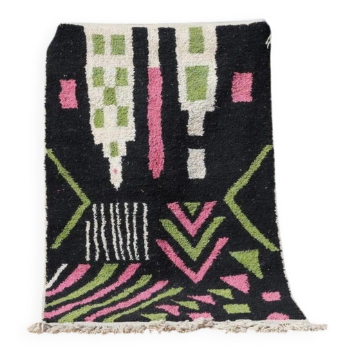 Tapis berbère marocain, décoré, 250cm x 150cm