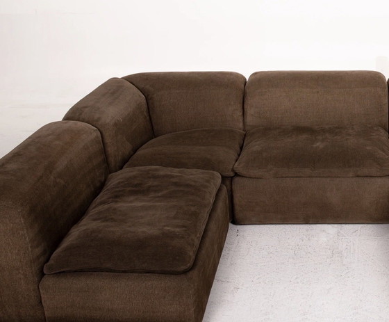 Image 1 of Canapé modulaire COR en velours côtelé marron
