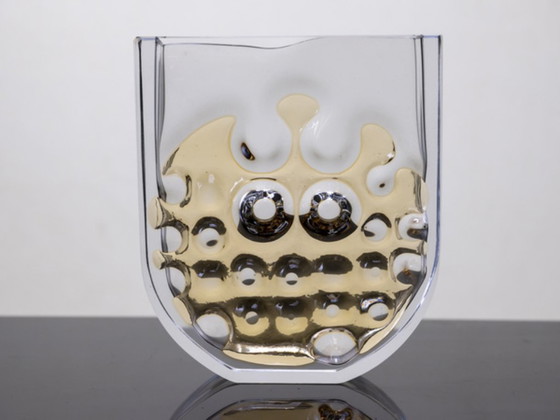 Image 1 of Große Kristallglasvase von Ladislav Oliva, Exbor, um 1970