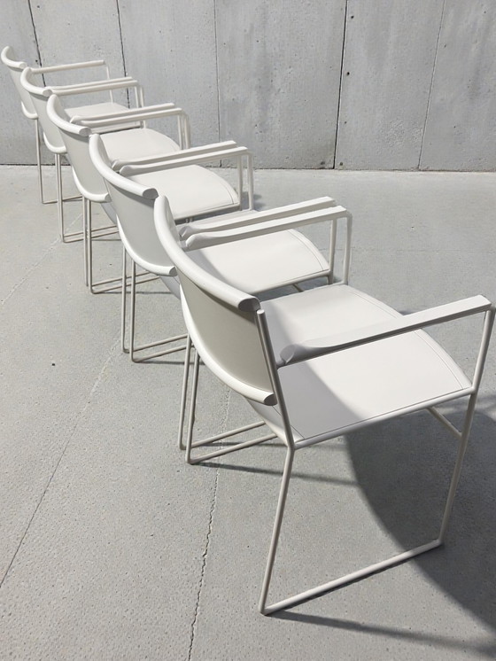 Image 1 of 5x postmodern Arco dining chairs from the 1980s