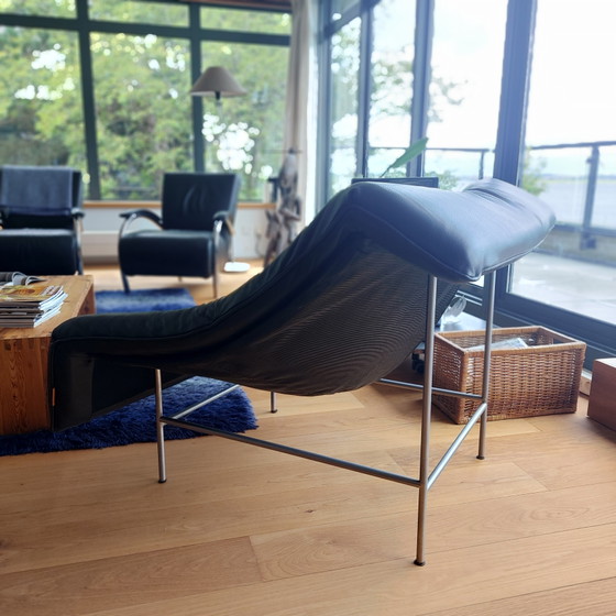 Montis Butterfly Sessel, schwarzes Leder, neuwertig – Leather, Metal (photo 8 of 8)