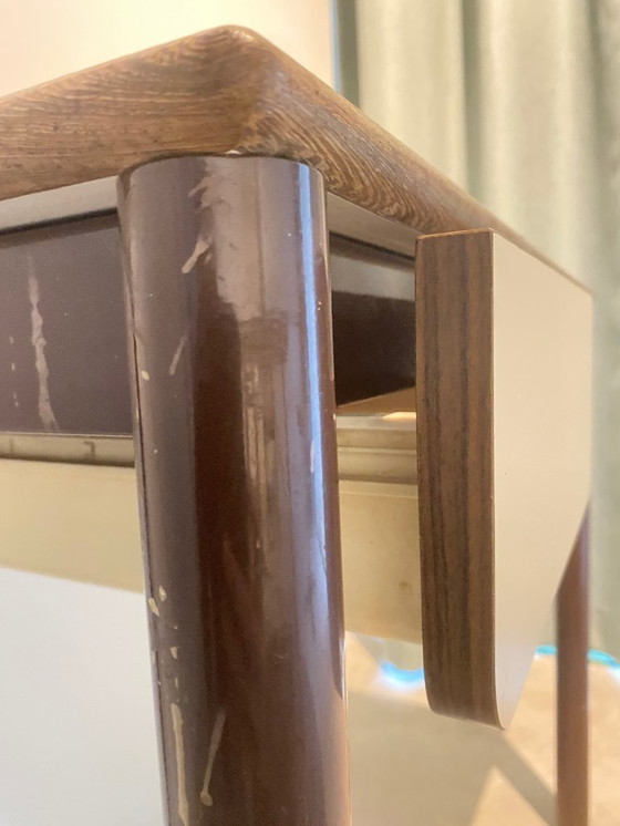 Image 1 of Table d'écolier Elco vintage avec structure en acier et tiroir – vers 1965