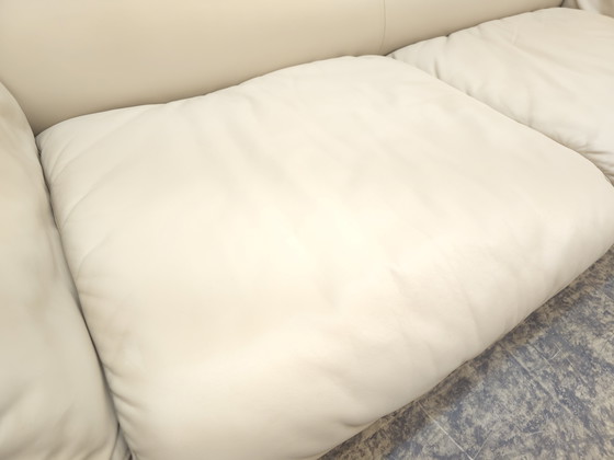 Image 1 of Canapé design en cuir De Sede ds 2011, canapé deux places beige