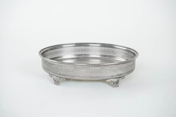 Image 1 of Piatto in argento, design italiano, anni '70, prodotto in Italia