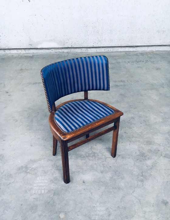 Image 1 of Ensemble de chaises Art Déco à dossier incurvé, France années 1930