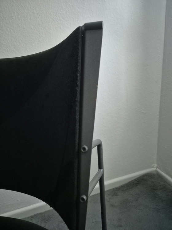 Avalon“ Design-Stuhl von Antonio Citterio – Alcantara Schwarz – Flexform, Sessel, Metal, Textile (photo 6 of 7)