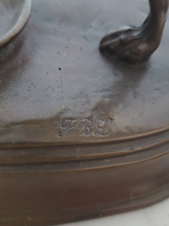 Image 1 of Scultura - Animale in bronzo - Firmato V. CHEMIN (rif 3973)