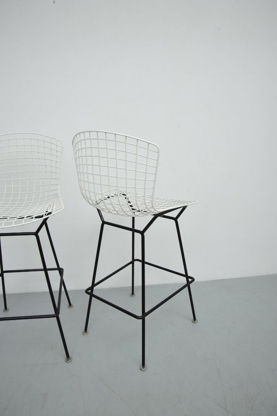 Image 1 of 2x Bertoia Bar Stool by Harry Bertoia for Knoll International (1952)