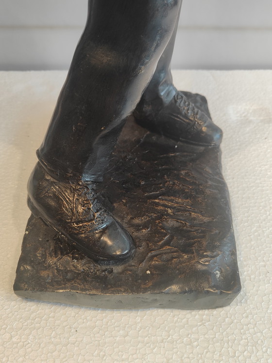 Image 1 of große Bronzestatue männlicher Golfer