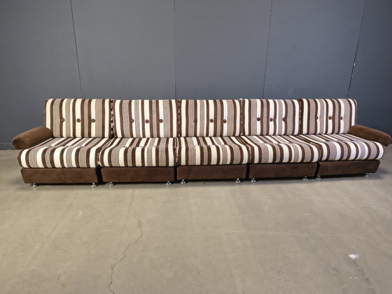 Image 1 of Ensemble de canapés modulaires des années 70 composé de 5 éléments, Allemagne