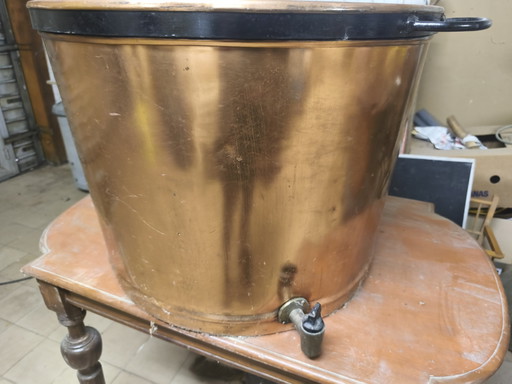 Old copper kettle