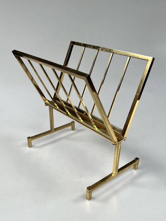 Image 1 of Portariviste vintage Hollywood Regency, ottone, anni '70