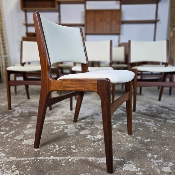 Erik Buch modello 89 sedia danese in teak vintage anni '60 – Anderstrup Møbelfabrik, Sedie da pranzo, Tessile (photo 6 of 16)
