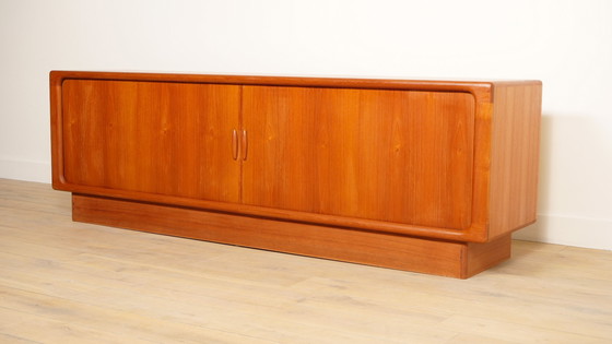 Image 1 of Vintage sideboard | 220 cm Dyrlund | 1960s | Tambourdeurtjes