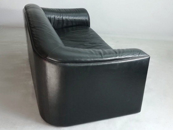 Image 1 of Divano in pelle esclusivo originale WALTER KNOLL COLLECTION, pelle pregiata, nero