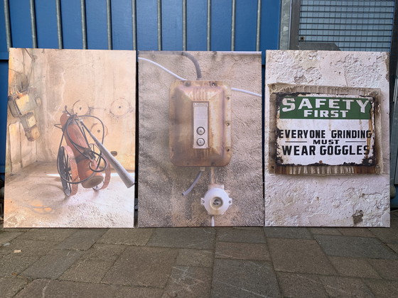 Image 1 of Triptych of industrial photos