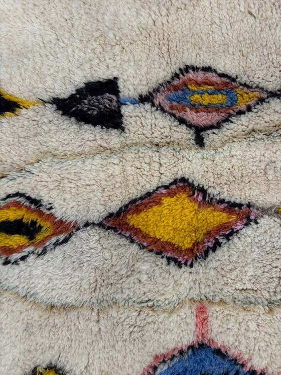 Image 1 of Authentischer Mrirt Marokkanischer Berber Wollteppich 200x300 cm - Handgewebter, Plüsch & Bunter Wollteppich